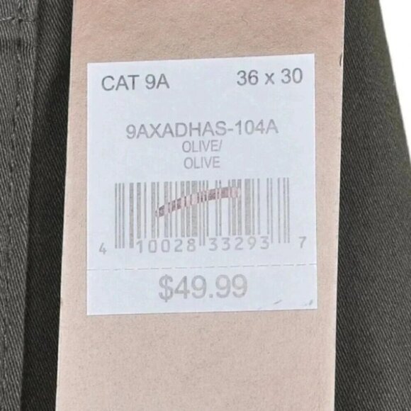 NWT Denver Hayes Athletic Stretch Chino Olive Green Size 36x30 - Picture 7 of 10